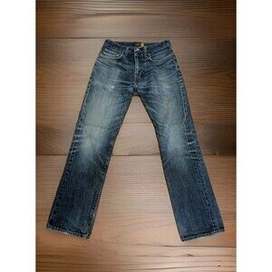 J. Crew Slim Straight Denim Jeans Women's Size 29 x 30 Button Fly Made in USA